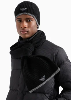 Best Set Cappello e Sciarpa con Ricamo Logo / Uomo Cappelli