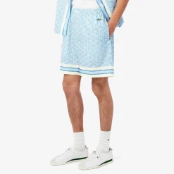 Outlet Shorts Leggero con Stampa Monogramma / Uomo Pantaloncini
