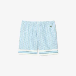 Outlet Shorts Leggero con Stampa Monogramma / Uomo Pantaloncini