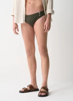 Hot Slip da Bagno con Logo / Uomo Costumi Da Bagno