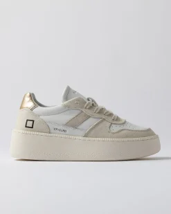 Clearance Sneaker Court Platform Colored in Pelle / Donna Sneakers