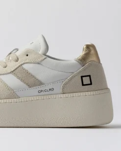 Clearance Sneaker Court Platform Colored in Pelle / Donna Sneakers