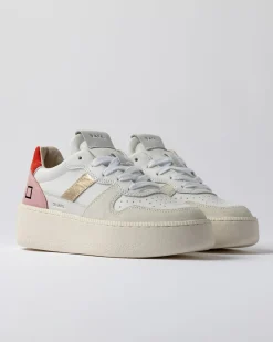 Best Sneaker Court Platform Vintage in Pelle / Donna Sneakers
