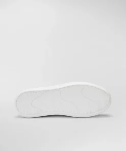 Online Sneaker in Pelle con Dettagli a Contrasto / Uomo Sneakers