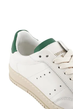 Outlet Sneaker in Pelle con Tab a Contrasto / Uomo Sneakers
