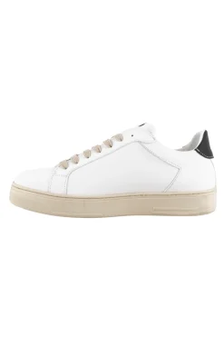 Best Sneaker in Pelle con Tab a Contrasto Nero / Uomo Sneakers