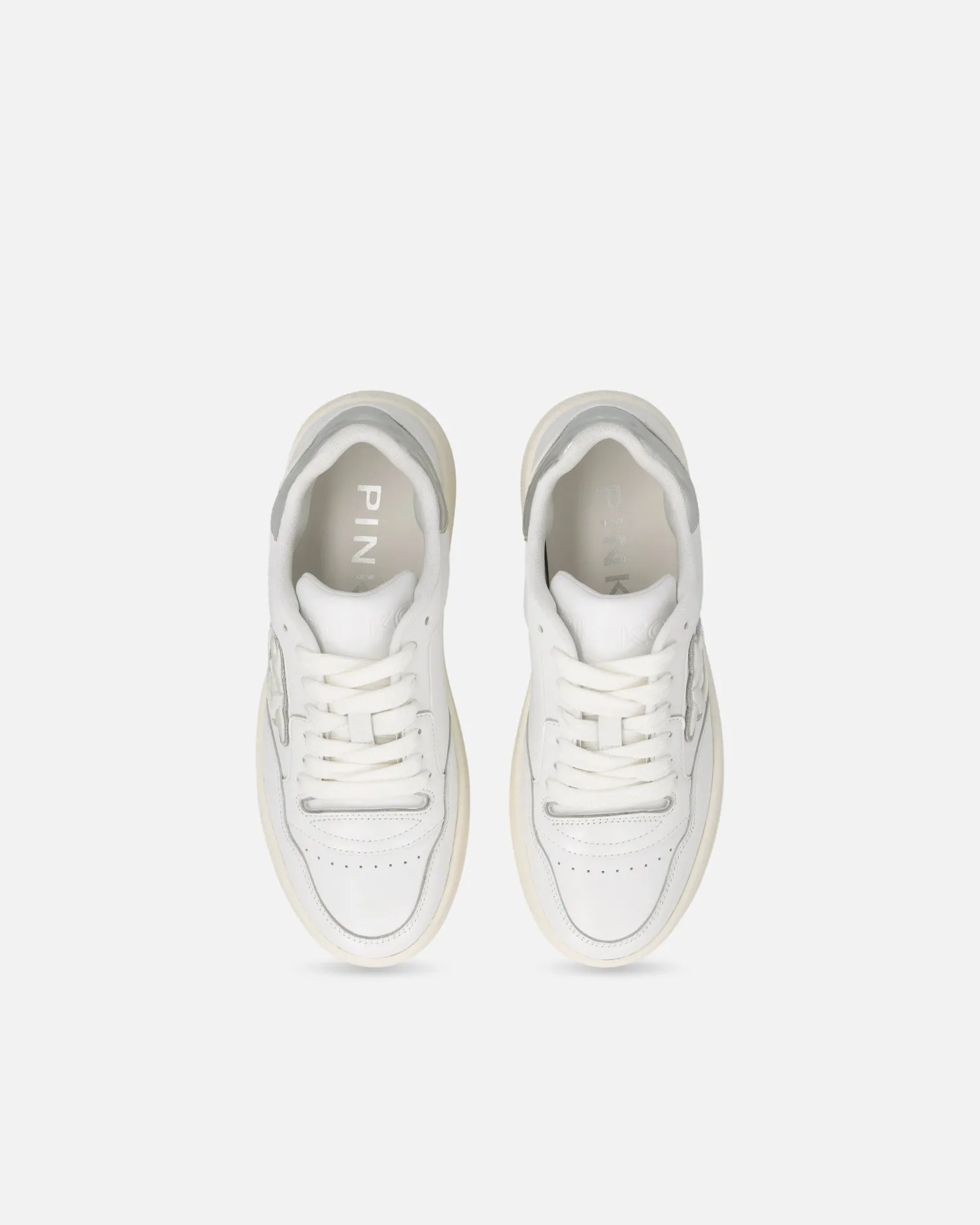 Sale Sneakers in Pelle con Dettagli Metallizzati / Donna Sneakers