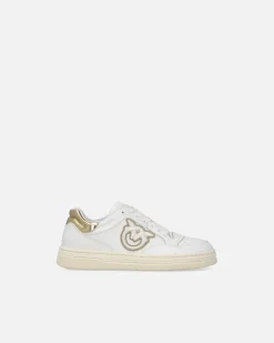 Outlet Sneakers in Pelle con Dettagli Metallizzati / Donna Sneakers