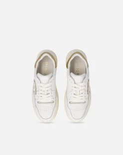 Outlet Sneakers in Pelle con Dettagli Metallizzati / Donna Sneakers