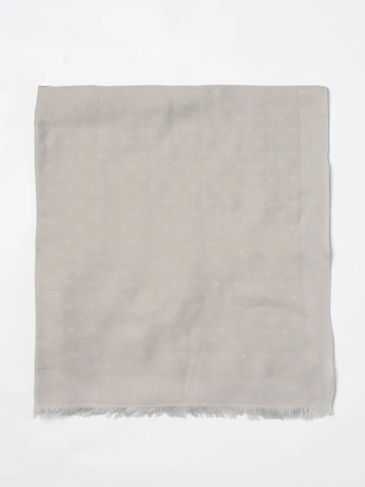 New Stola in Modal e Cotone con Logo Jacquard / Uomo Sciarpe