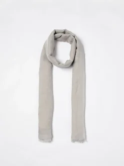 New Stola in Modal e Cotone con Logo Jacquard / Uomo Sciarpe
