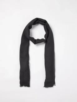 Best Stola in Modal e Cotone con Logo Jacquard / Uomo Sciarpe