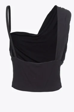 Top Asimmetrico in Interlock Crepe / Donna Top