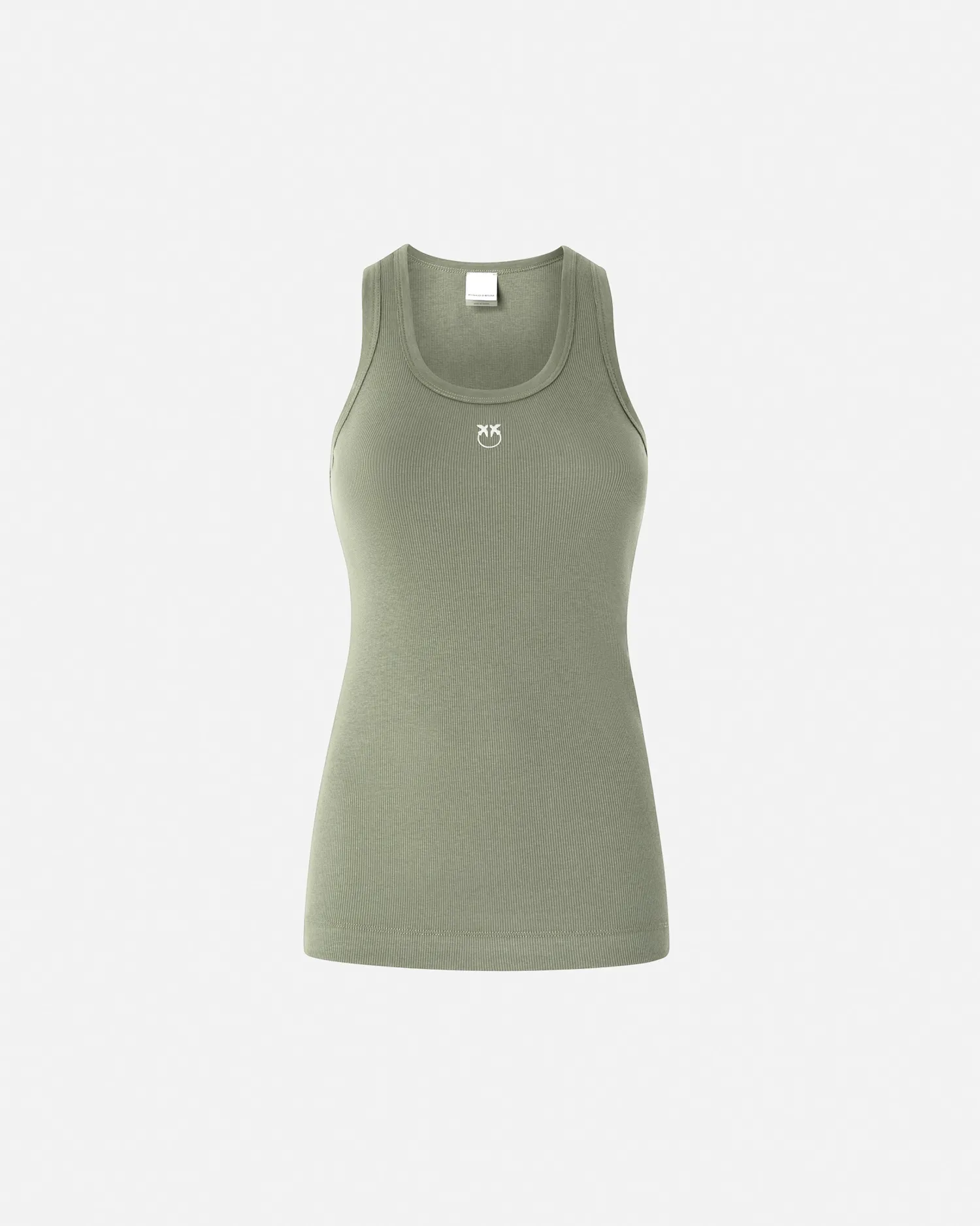 New Top Canottiera a Costine con Logo / Donna Top