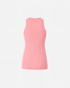 Clearance Top Canottiera a Costine con Logo / Donna Top
