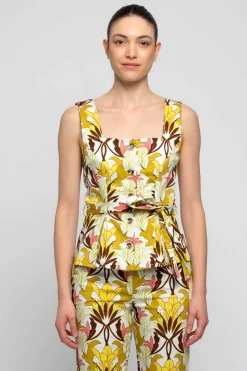 Online Top con Fantasia in Cotone / Donna Top
