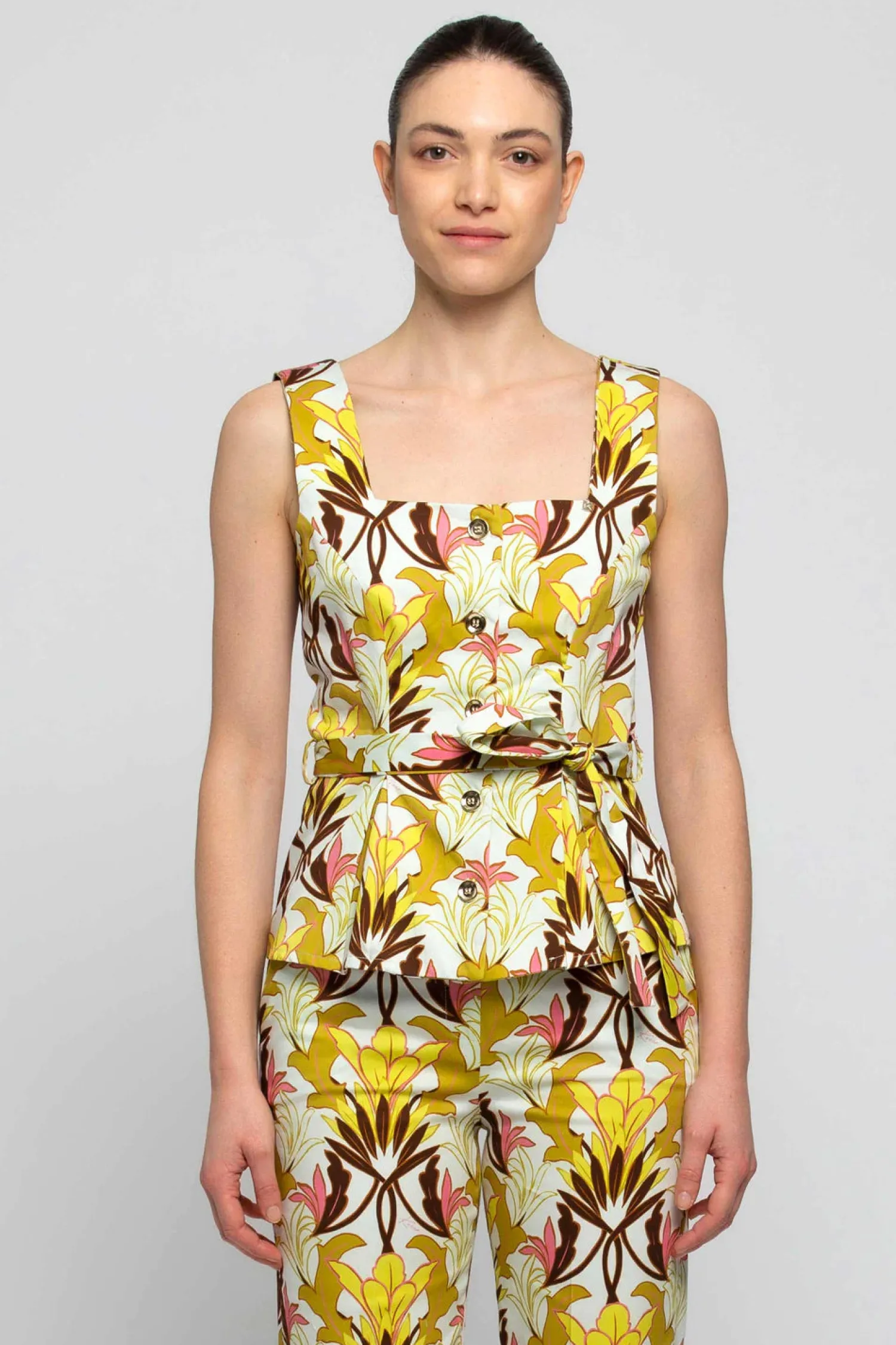 Online Top con Fantasia in Cotone / Donna Top