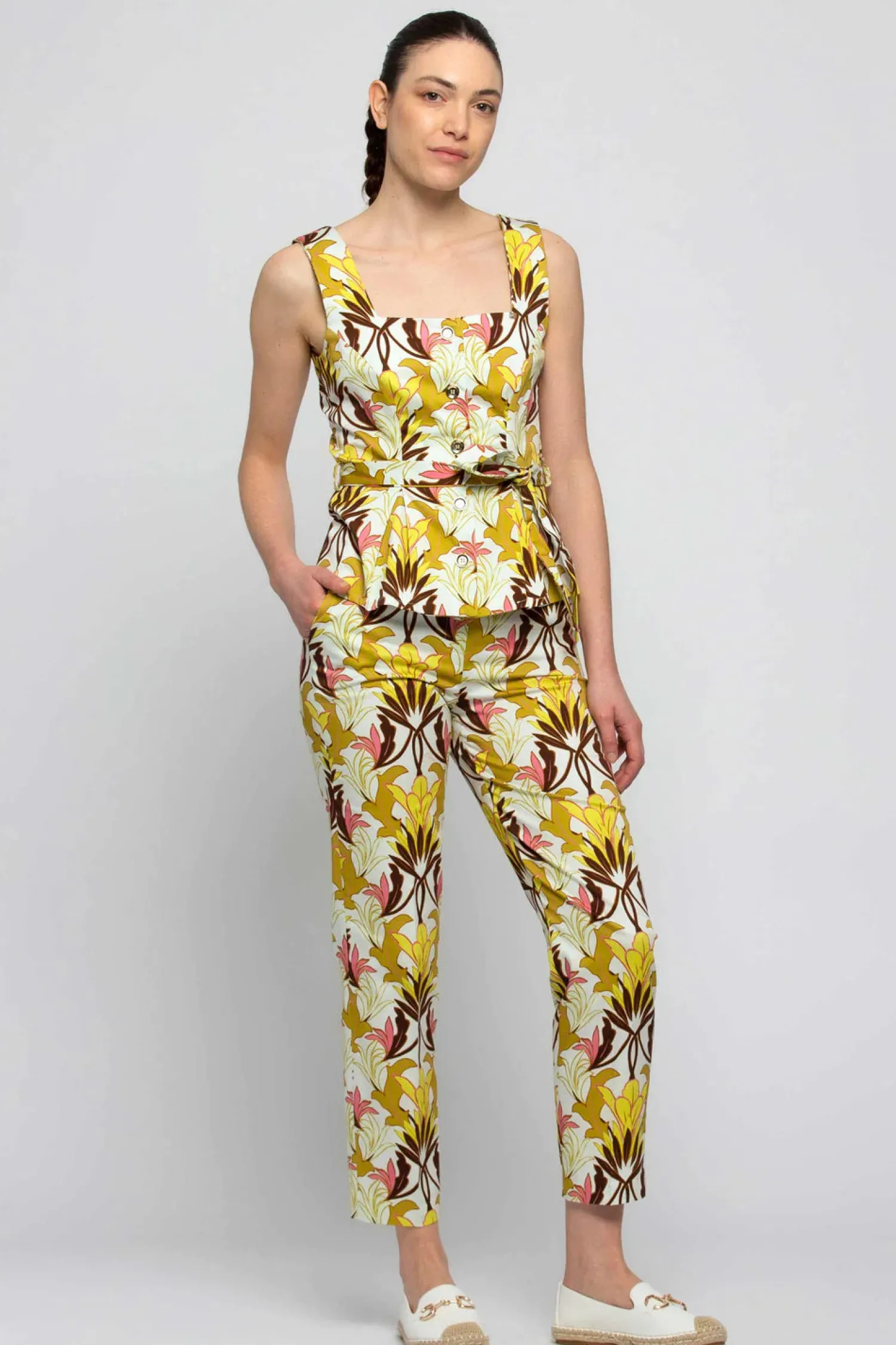 Online Top con Fantasia in Cotone / Donna Top