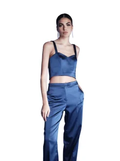 Outlet Top Corto in Raso / Donna Top