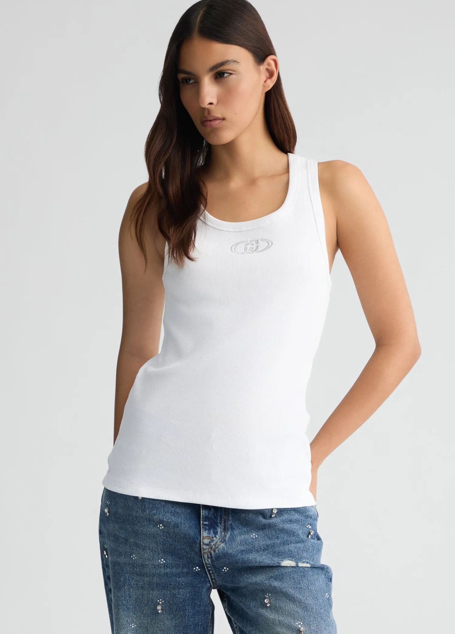 Discount Top in Cotone con Logo / Donna T-shirt