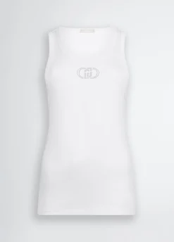 Discount Top in Cotone con Logo / Donna T-shirt