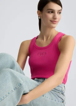 Discount Top in Cotone con Logo / Donna T-shirt