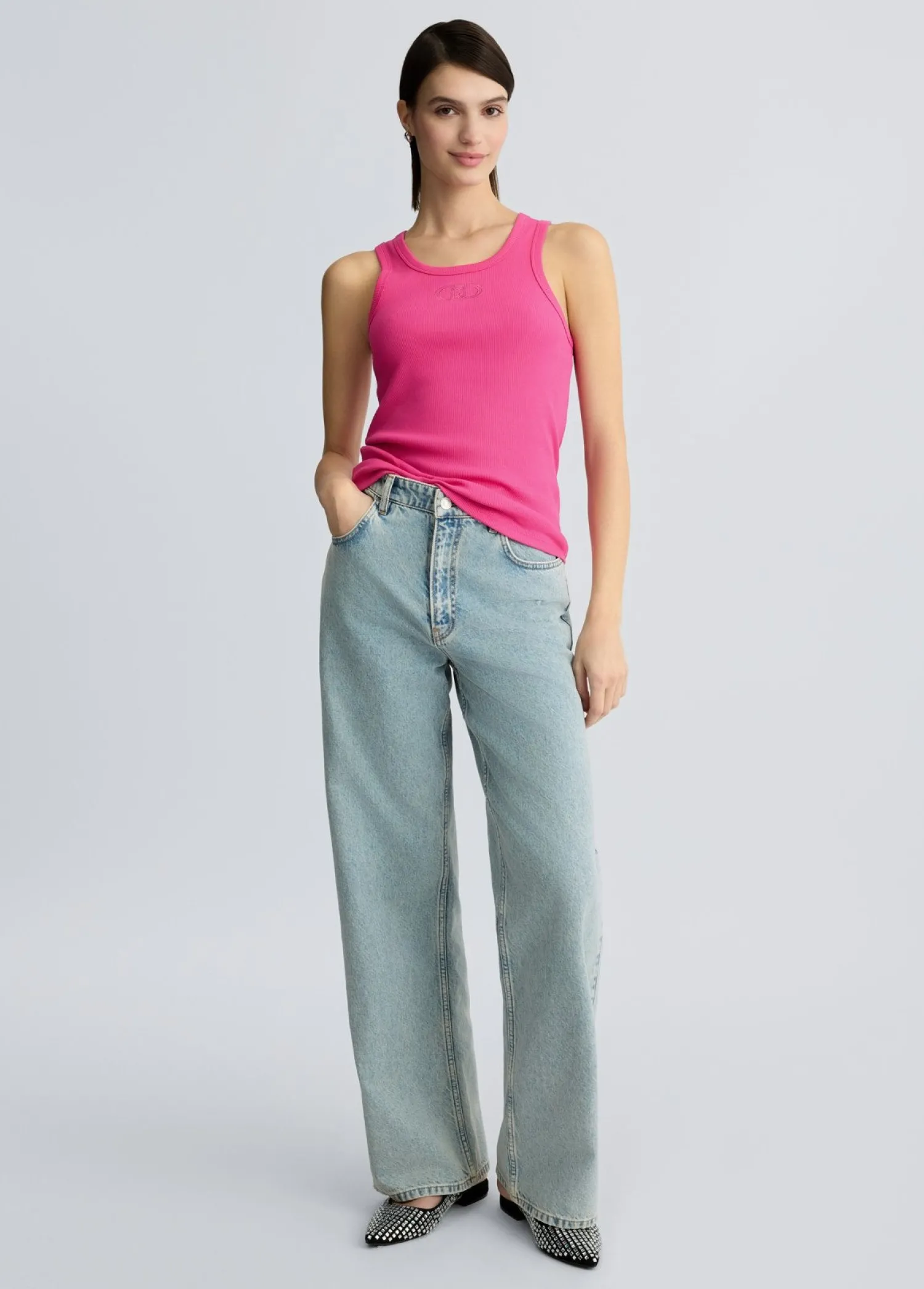 Discount Top in Cotone con Logo / Donna T-shirt