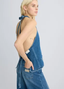 Clearance Top in Denim / Donna Top|Denim