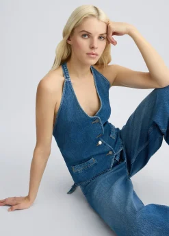 Clearance Top in Denim / Donna Top|Denim