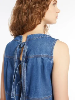 Clearance Top in Denim di Cotone / Donna Top|Denim