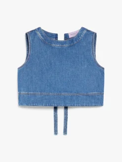 Clearance Top in Denim di Cotone / Donna Top|Denim
