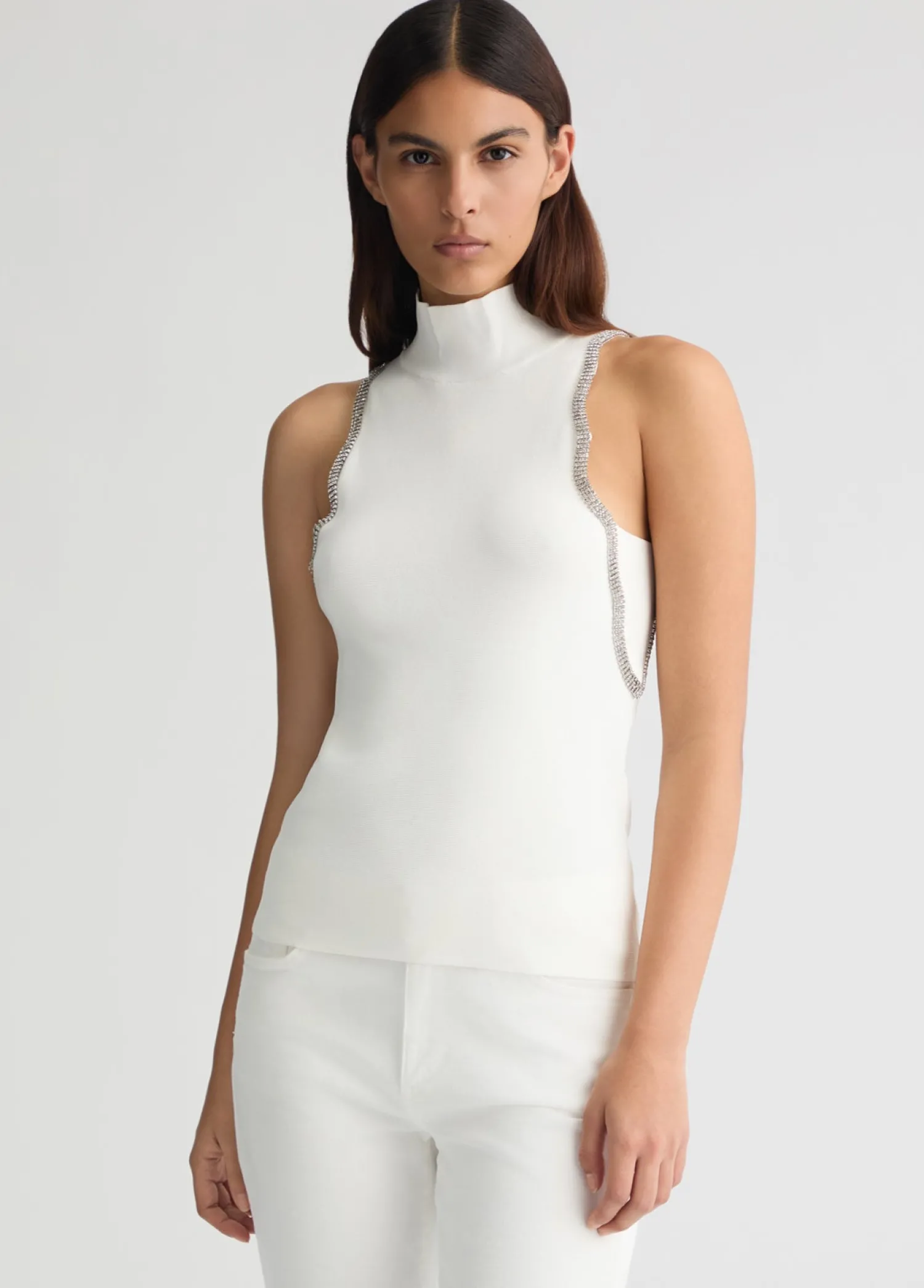 Outlet Top in Maglia con Strass / Donna Top