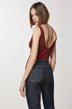 Discount Top in Maglia Smanicato / Donna Maglieria