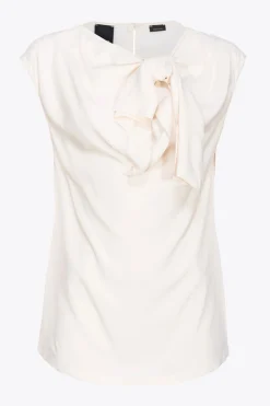 Best Top in Misto Seta con Fiocco / Donna Top