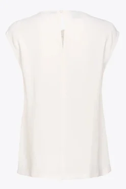 Best Top in Misto Seta con Fiocco / Donna Top