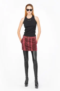 Discount Top Logato a Costine / Donna Top