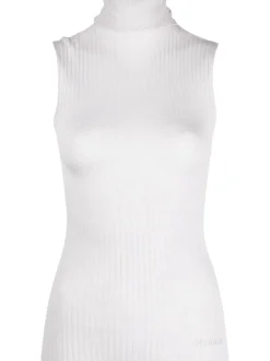 Clearance Top Smanicato a Costine / Donna Maglieria