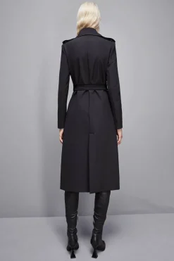 Online Trench con Fibbia in Nylon Bielastico / Donna Giubbini
