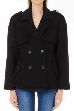 Trench Corto in Misto Lana / Donna Cappotti