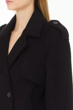 Trench Corto in Misto Lana / Donna Cappotti