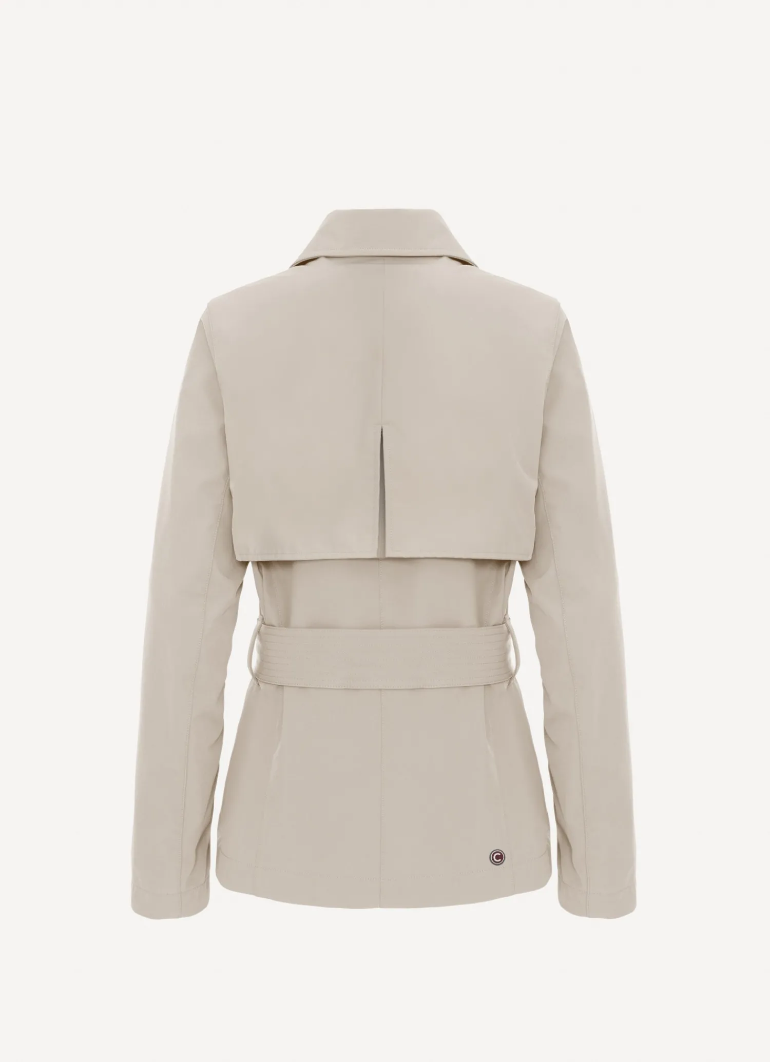 Best Trench Corto in Softshell / Beige Donna Giubbini