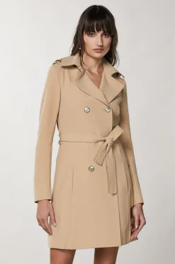 New Trench in Tessuto Bielastico / Donna Giubbini
