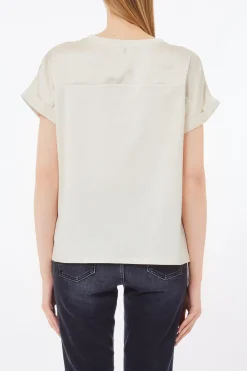 Discount T-Shirt con Inserti in Viscosa / Donna T-shirt