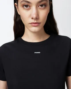Online T-Shirt con Mini Logo / Donna T-shirt