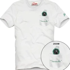 Discount T-Shirt con Ricamo e Taschino / Uomo T-shirt