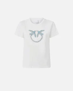 Online T-Shirt con Ricamo Logo in Cristalli / Donna Felpe