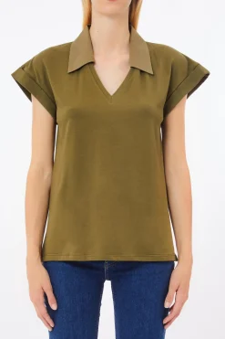 Outlet T-Shirt con Scollo a V / Donna T-shirt