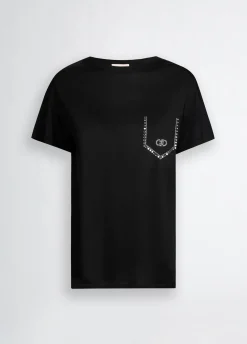 Outlet T-Shirt con Strass / Donna T-shirt