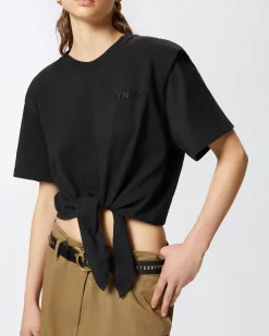 Clearance T-Shirt Corta con Nodo / Donna T-shirt