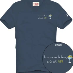 Best T-Shirt da Uomo con Ricamo / Blu Uomo T-shirt